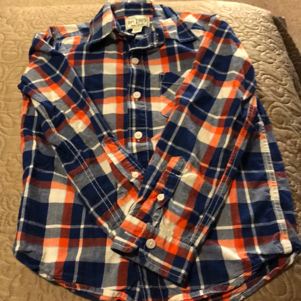 Boys long sleeve button down.